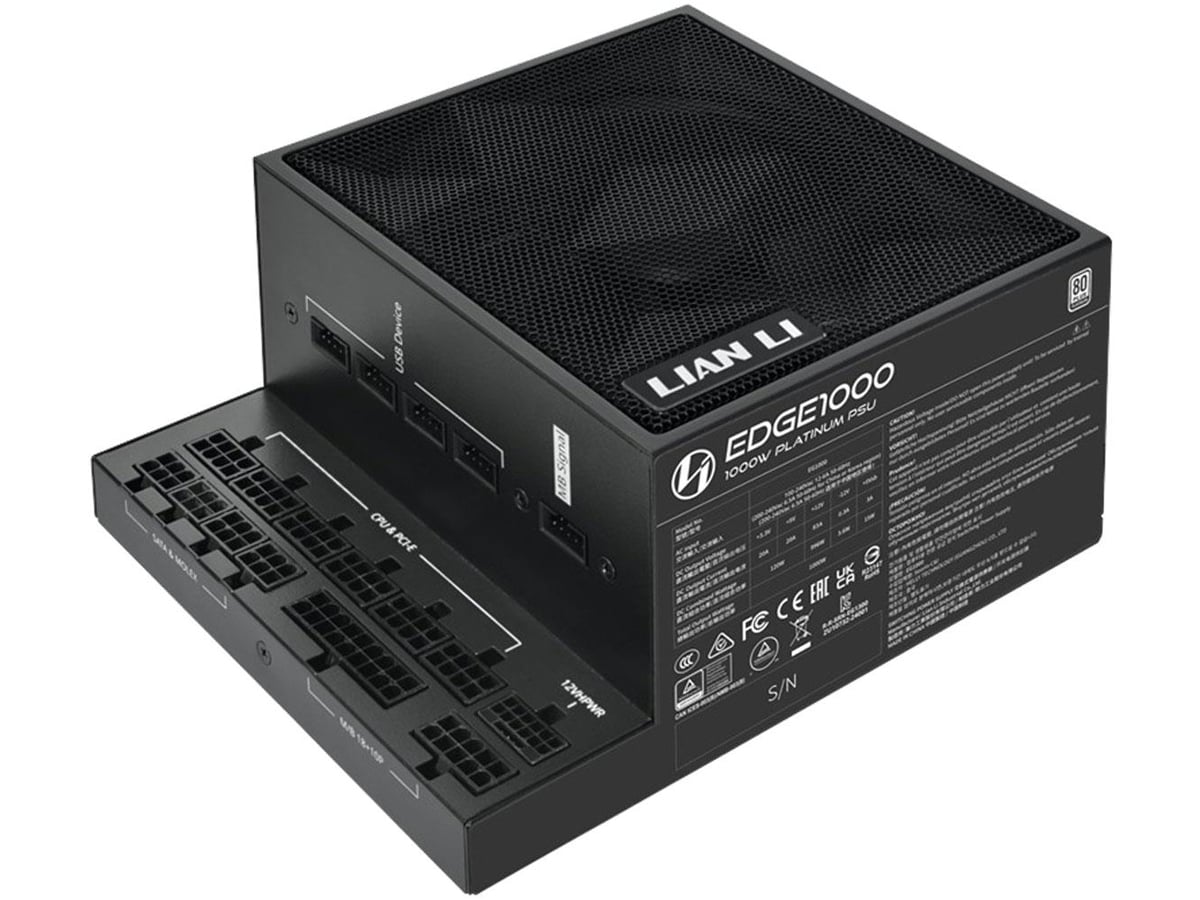 LIANLI ATX 3.1 PC電源 EDGE 1000 WHIT Amazon | LIANLI ATX 3.1 PC電源 EDGE 1000 WHITE L-Shapeデザイン